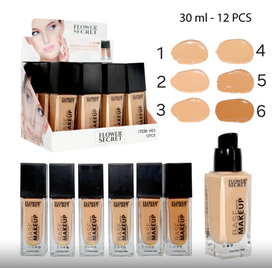 Base maquillaje Makeup 6 tonos 30ml